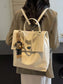 Leather Flap Backpack Bag nicholesgifts