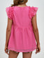 Women Ruched V-Neck Cap Sleeve Blouse nicholesgifts