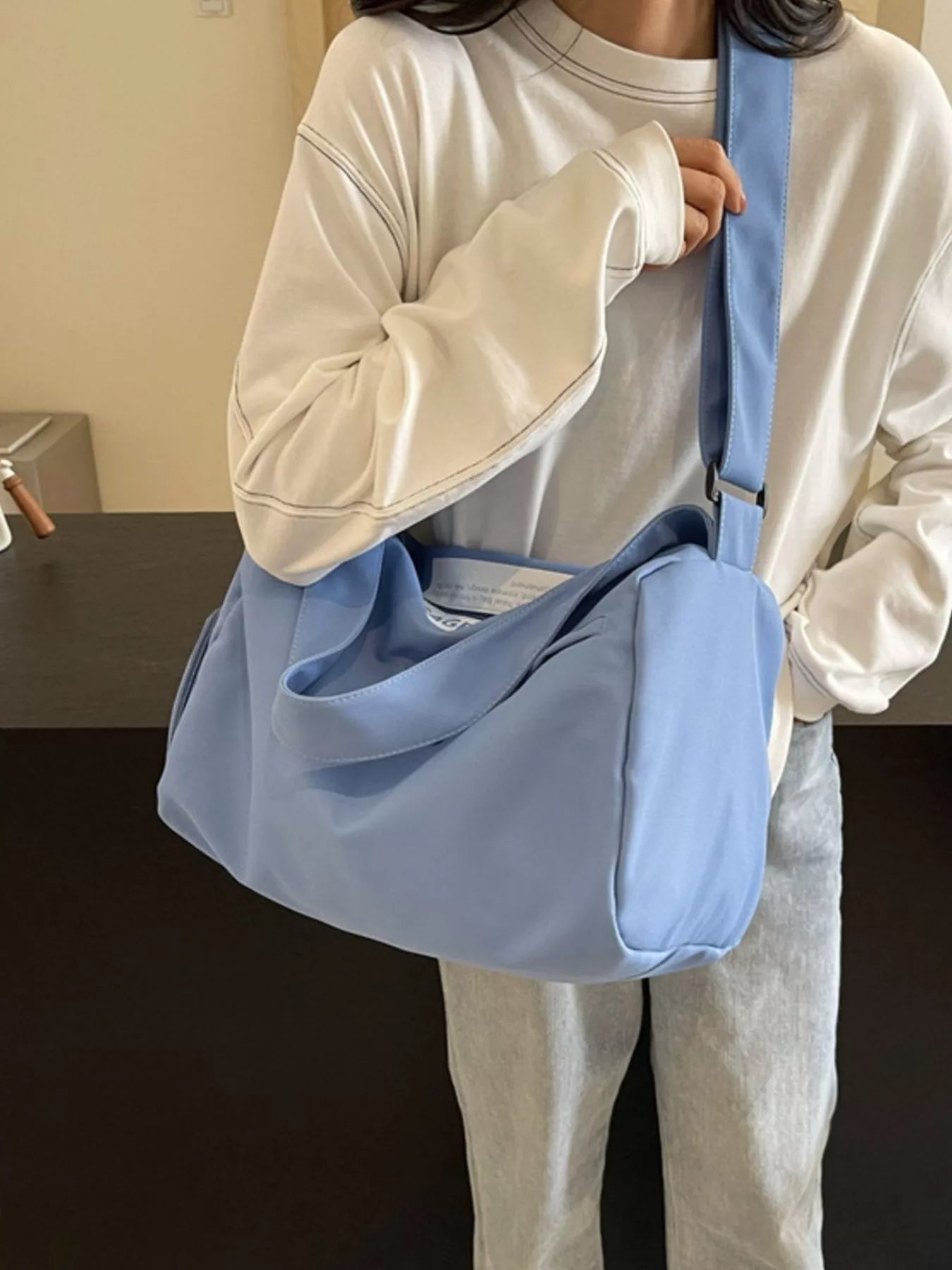 Lightweight Duffel Travel Bag with Adjustable Strap nicholesgifts