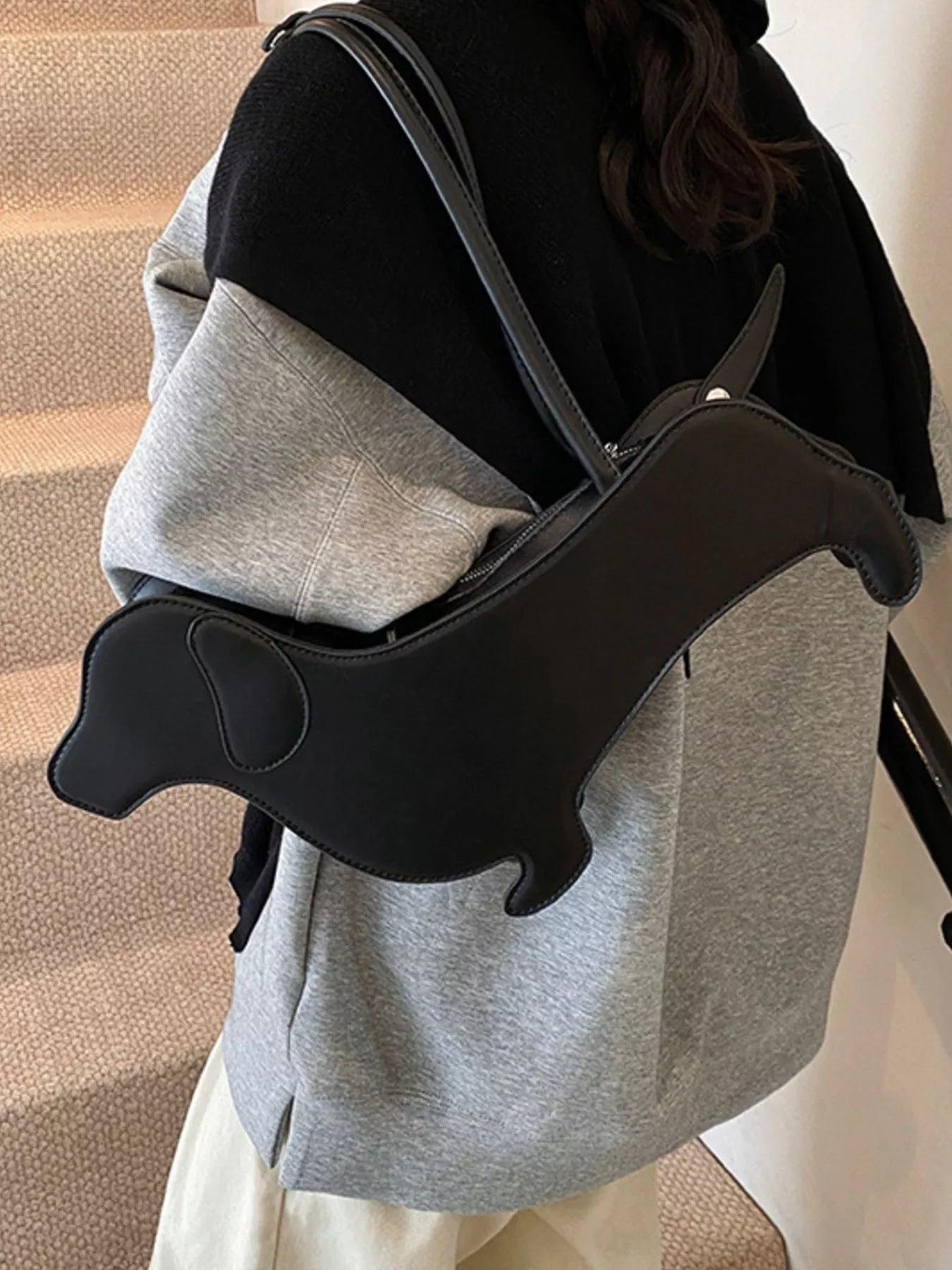 Dachshund Shaped Shoulder Bag nicholesgifts