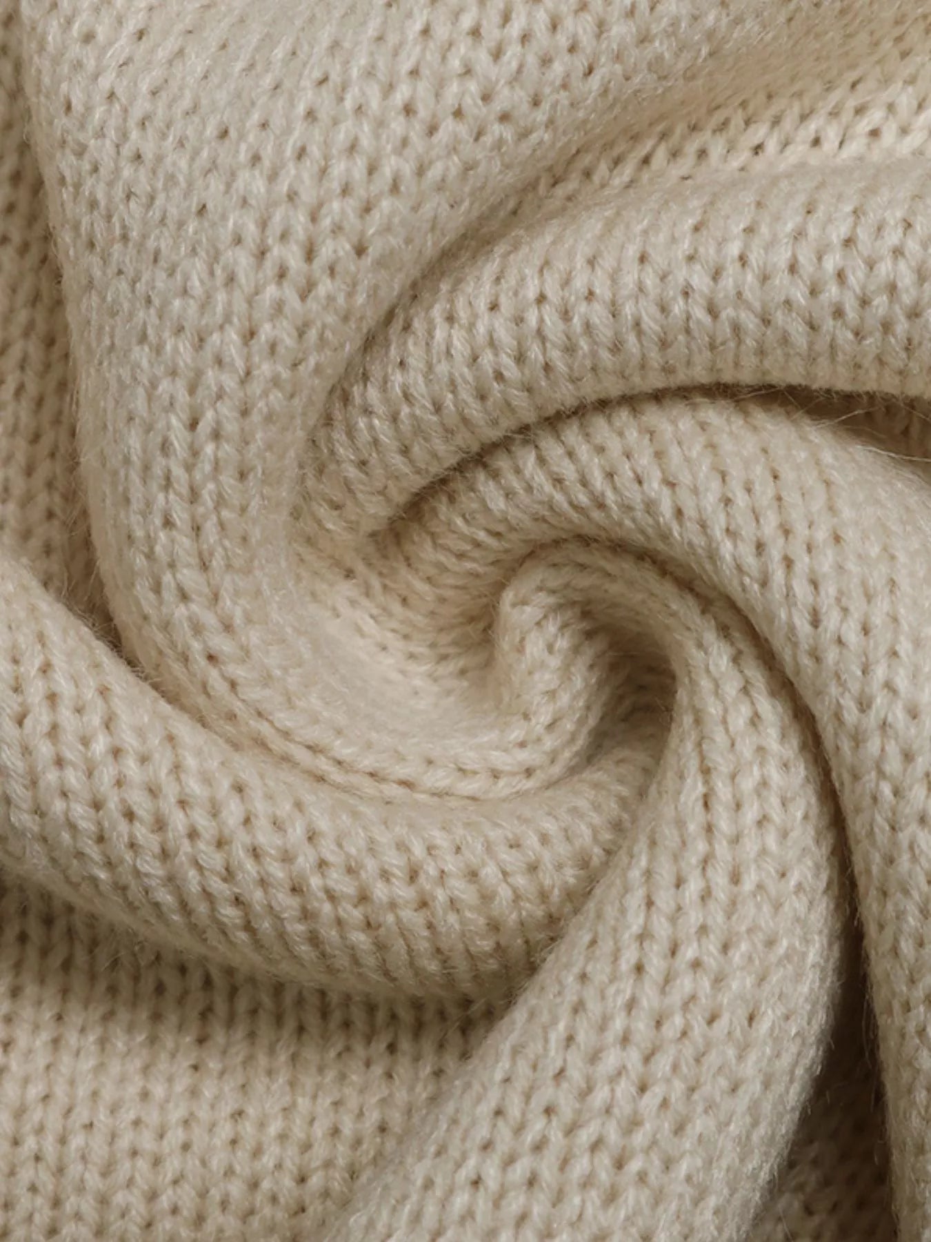 Contrast Trim V-Neck Long Sleeve Sweater Trendsi