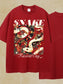 Men's Graphic Round Neck Half Sleeve T-Shirt nicholesgifts