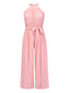 Cutout Tied Pleated Sleeveless Jumpsuit nicholesgifts