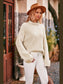 Mock Neck Drop Shoulder Sweater nicholesgifts