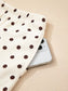 Polka Dot Notched Long Sleeve Top and Drawstring Joggers Lounge Set nicholesgifts