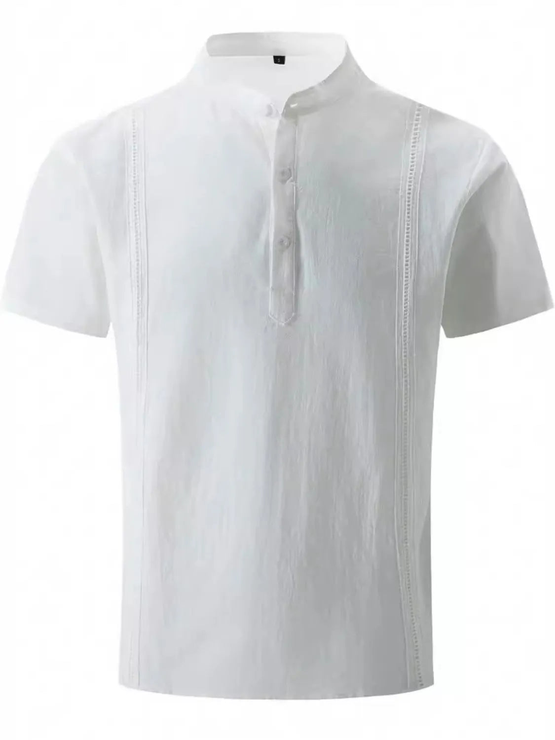 Men's Full Size Button Detail Short Sleeve Shirt Plus Size NicholesGifts