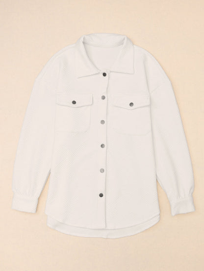 Snap Down Collared Jacket nicholesgifts