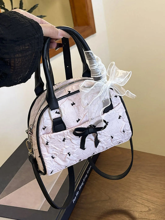 Ruched Bow Crossbody Bag Trendsi