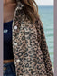Leopard Button Down Long Sleeve Jacket nicholesgifts