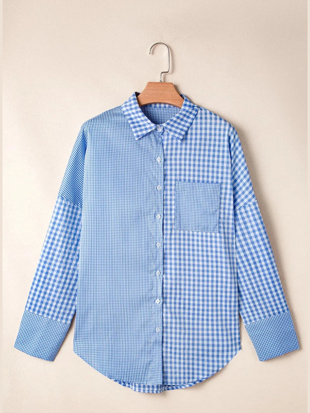 Plaid Button Up Long Sleeve Shirt Trendsi