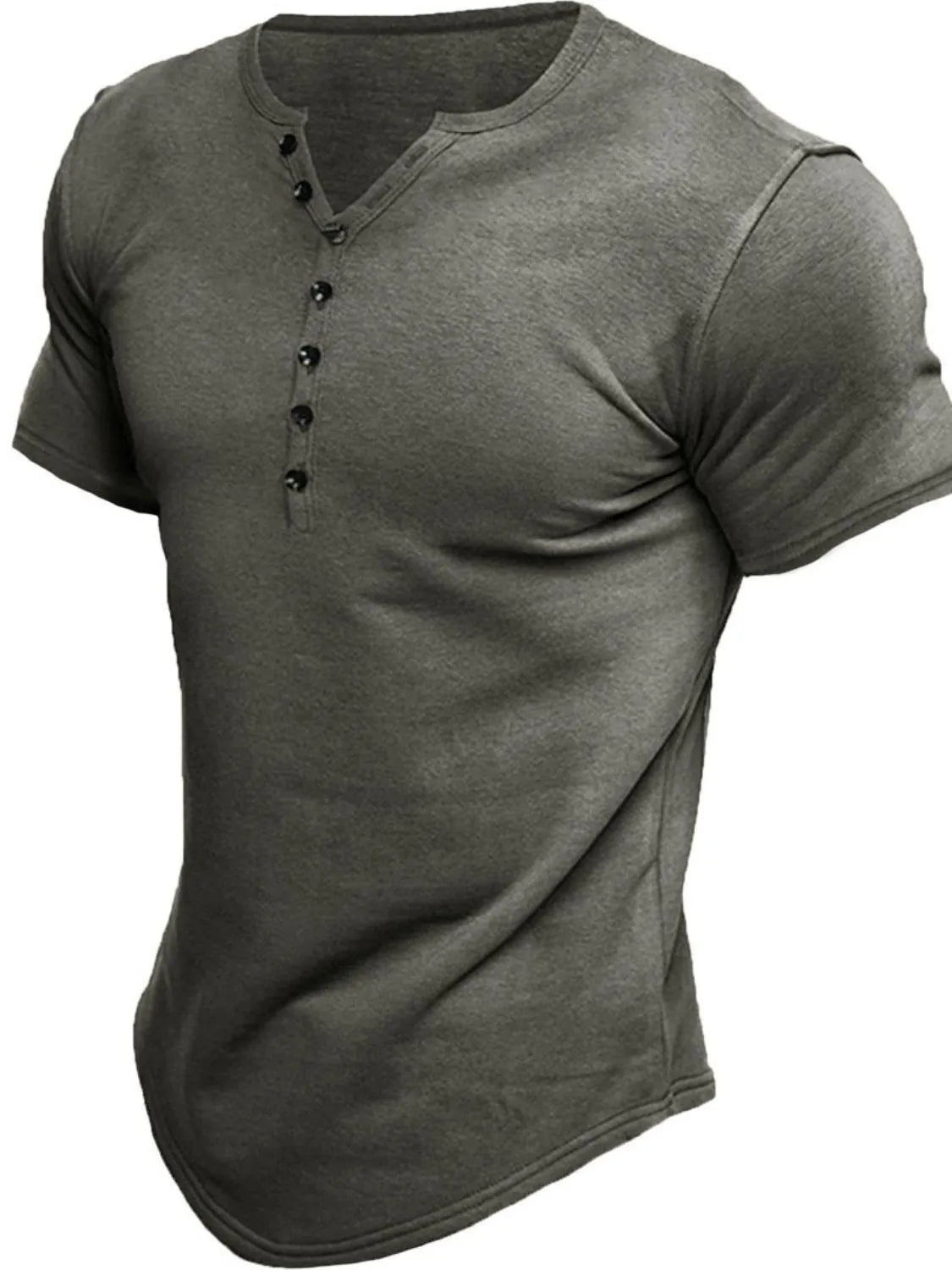 Men's Button Detail Short Sleeve Polo NicholesGifts