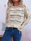 Round Neck Long Sleeve Sweater nicholesgifts