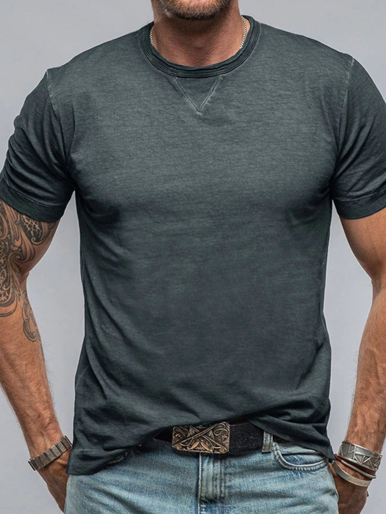 Men's Classic Short Sleeve Crew Neck T-Shirt NicholesGifts
