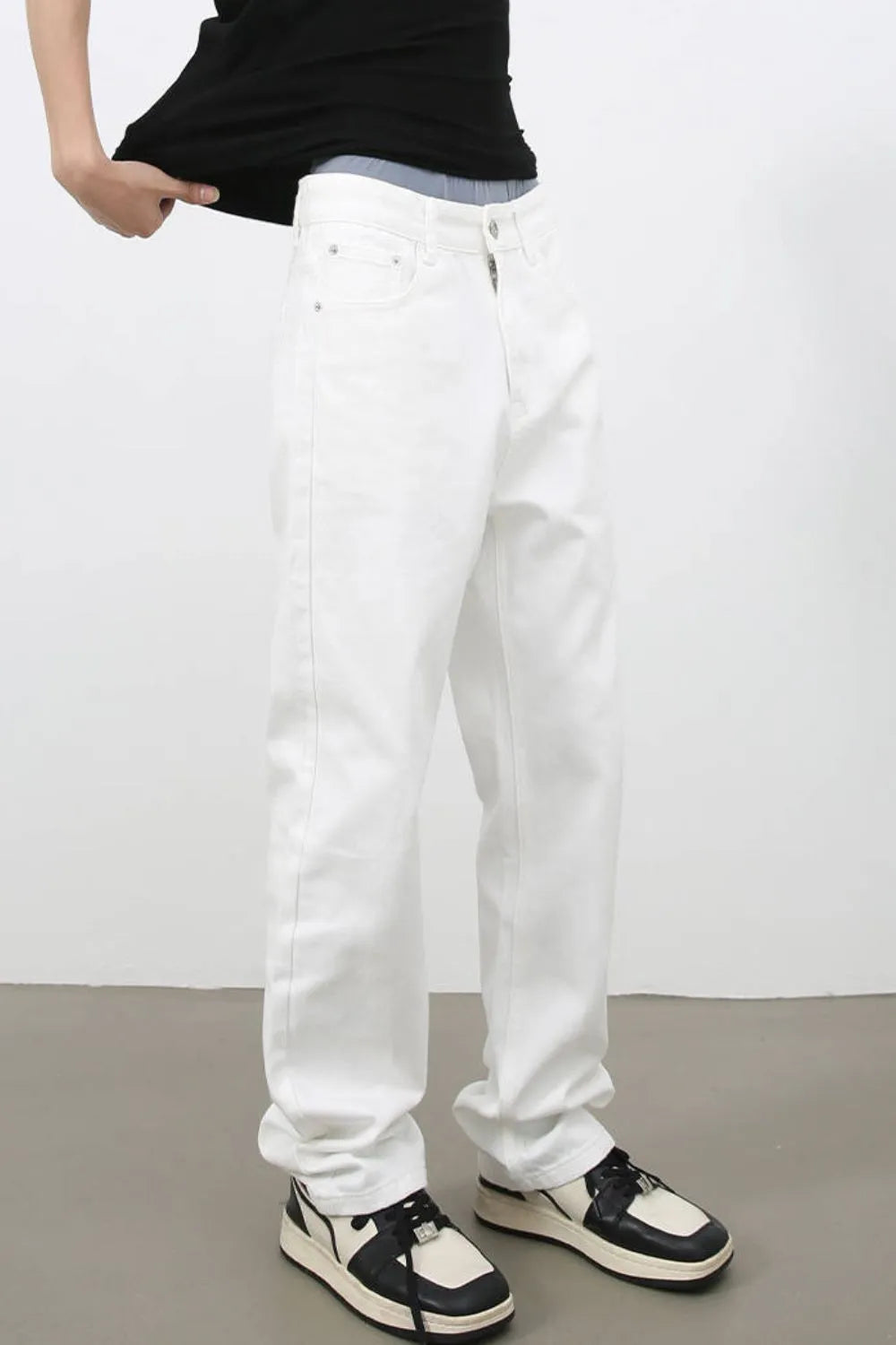 Men's Mid Rise Jeans with Pockets Trendsi