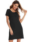 Round Neck Short Sleeve Lounge Dress nicholesgifts