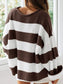 Round Neck Long Sleeve Sweater Trendsi