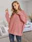 V-Neck Batwing Dropped Shoulder Sweater nicholesgifts