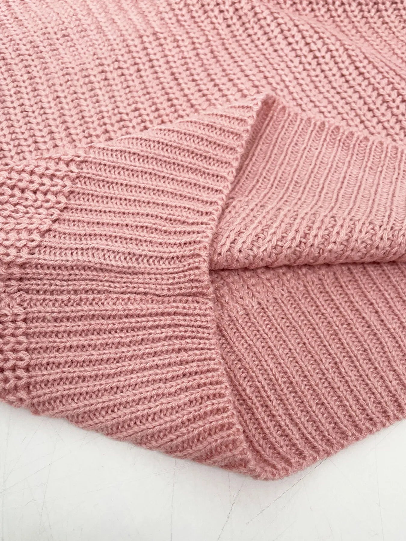 One-Shoulder Ribbed Knit Top with Relaxed Fit