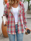 Plaid Long Sleeve Hooded Jacket nicholesgifts