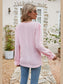 Eyelet Lace Trim Flounce Sleeve Blouse nicholesgifts