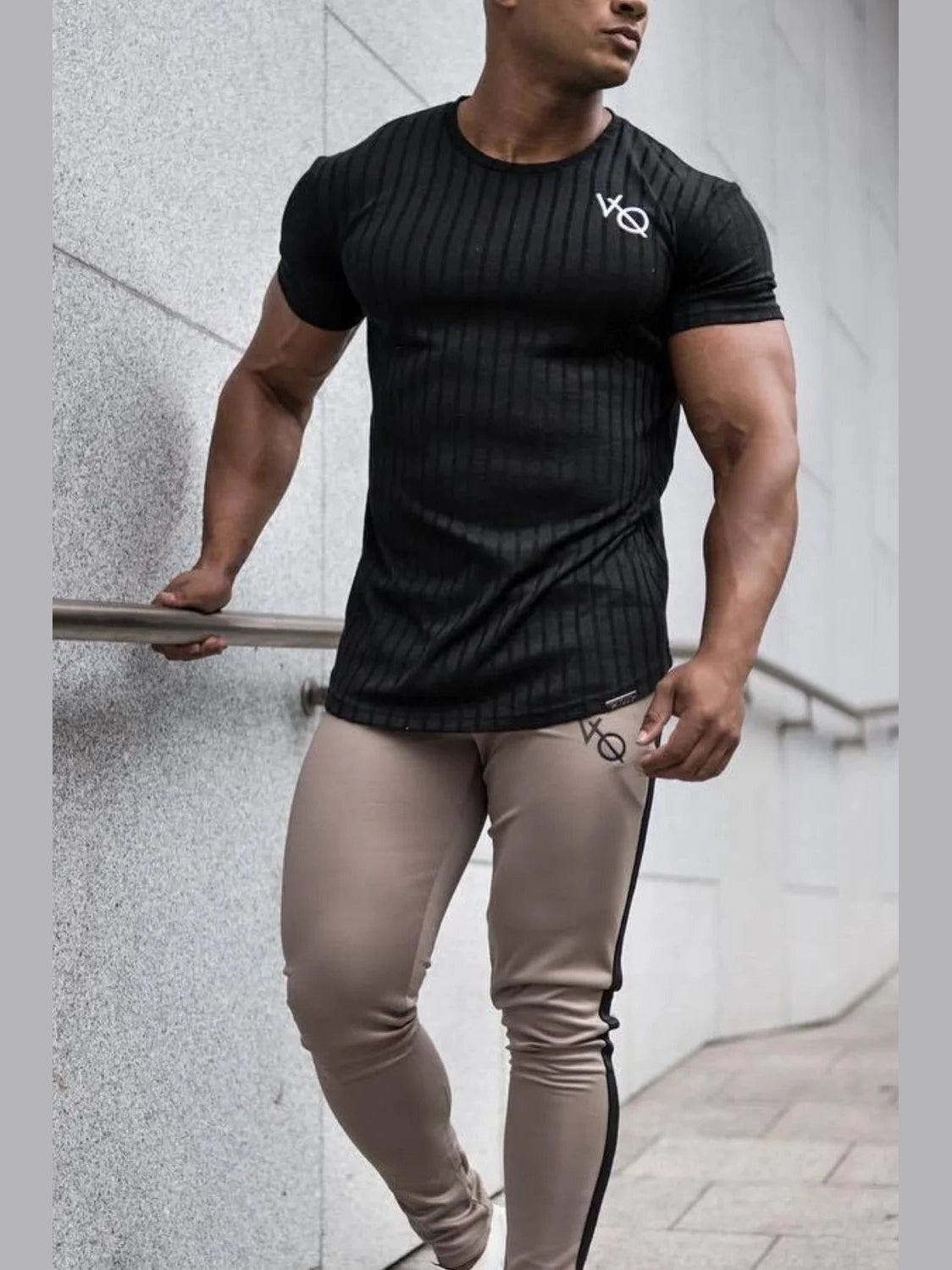 Men's Round Neck Short Sleeve T-Shirt Trendsi