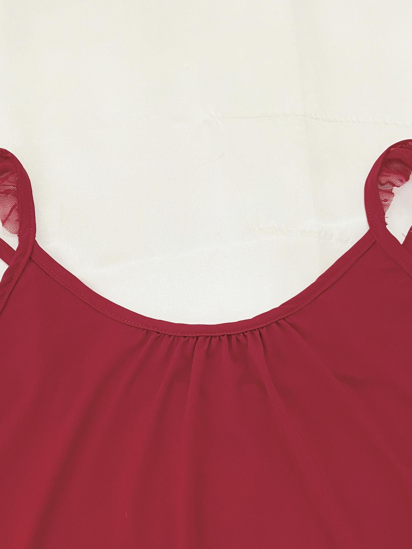 Gathered Detail Spliced Mesh Sleeveless Top and Shorts Lounge Set nicholesgifts