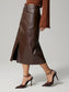 Slit Midi Skirt with Pockets nicholesgifts