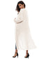 Long Sleeve Open Front Buttoned Cardigan nicholesgifts