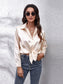 Collared Neck Buttoned Long Sleeve Shirt nicholesgifts