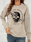 Women Skull Graphic Dropped Shoulder Sweatshirt nicholesgifts