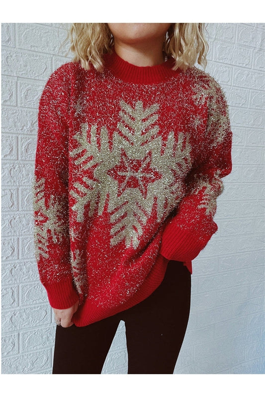 Christmas Element Round Neck Sweater NicholesGifts