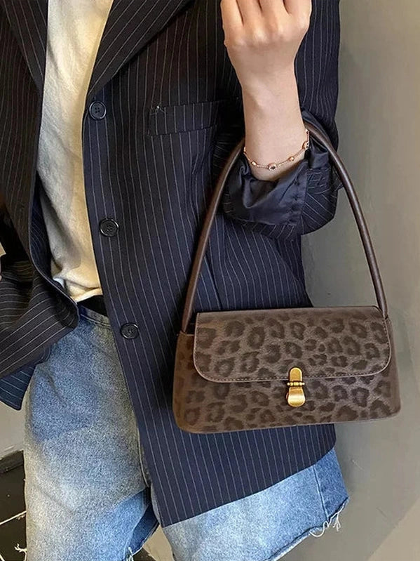 Leopard Print Shoulder Bag nicholesgifts