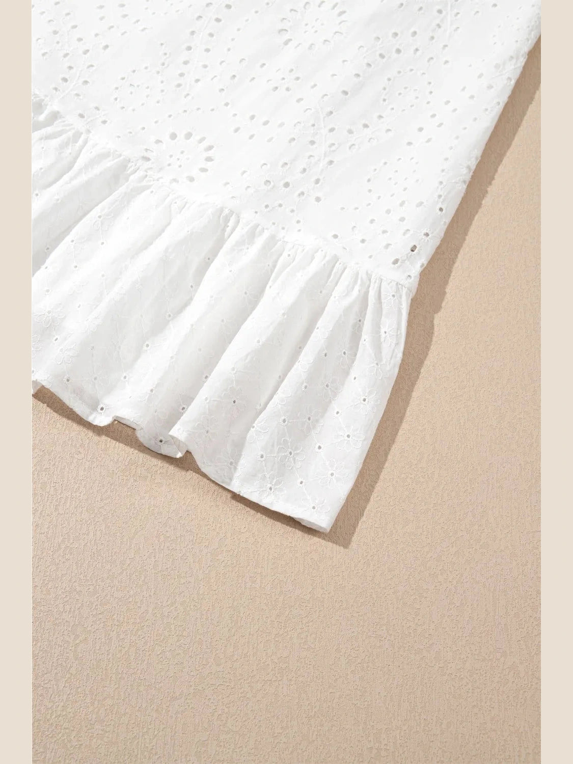 Floral Eyelet Embroidered Sleeveless Shift Dress NicholesGifts