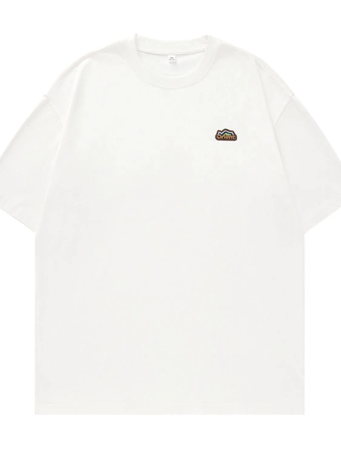 Men's Plus Size Embroidered Round Neck Half Sleeve T-Shirt Trendsi