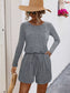 Long Sleeve Drawstring Romper nicholesgifts