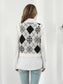 V-Neck Plaid Sweater Vest nicholesgifts