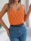 Openwork Scoop Neck Knit Vest nicholesgifts