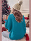 Women Double Take Full Size Merry Christmas Turtleneck Long Sleeve Sweater nicholesgifts