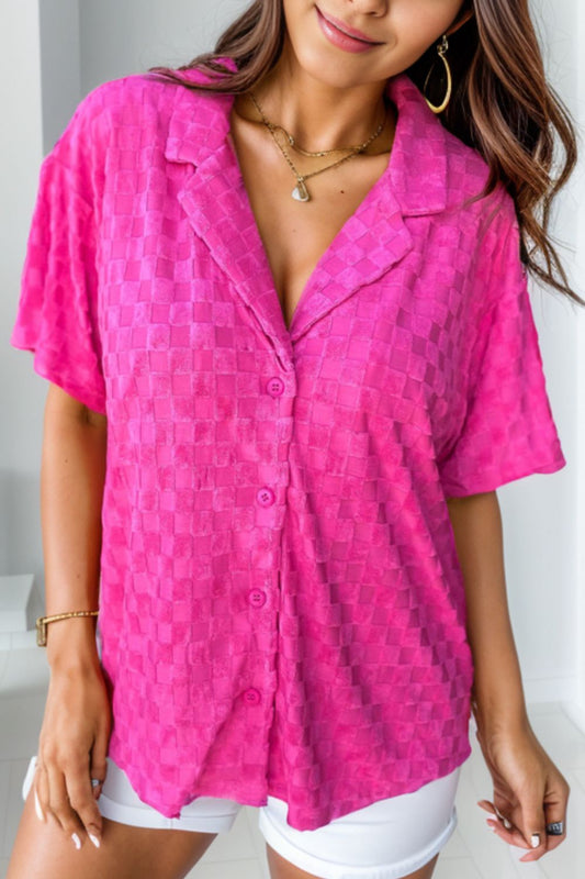 Button Up Dropped Shoulder Shirt nicholesgifts