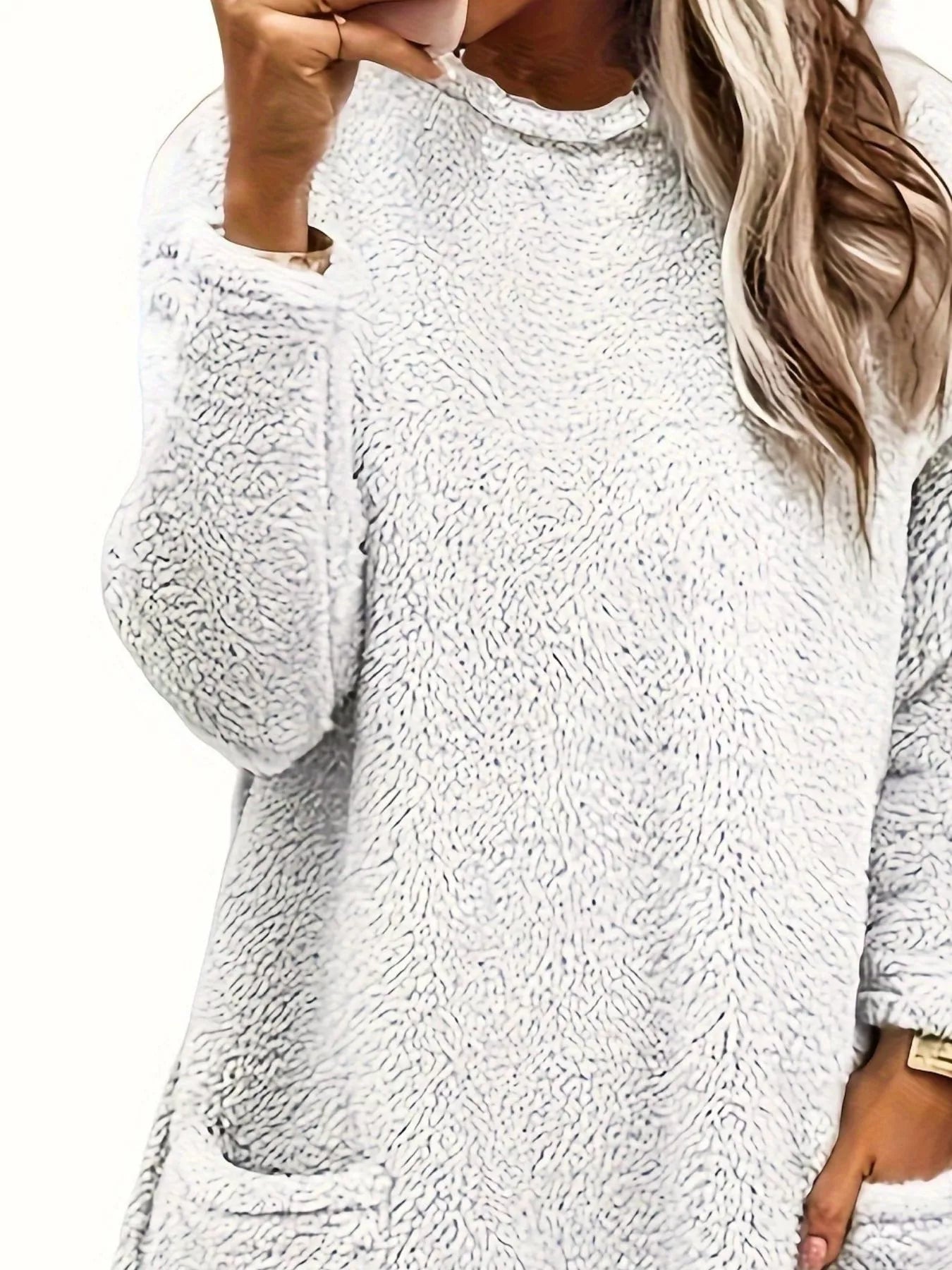 Fleece Long Sleeve Sweatshirt nicholesgifts