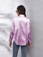 Button Up Collared Neck Long Sleeve Shirt nicholesgifts