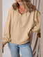 Pocketed Half Zip Dropped Shoulder Hoodie Trendsi