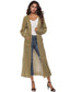 Long Sleeve Open Front Buttoned Cardigan nicholesgifts
