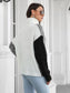 Contrast Turtleneck Long Sleeve Pullover Sweater nicholesgifts