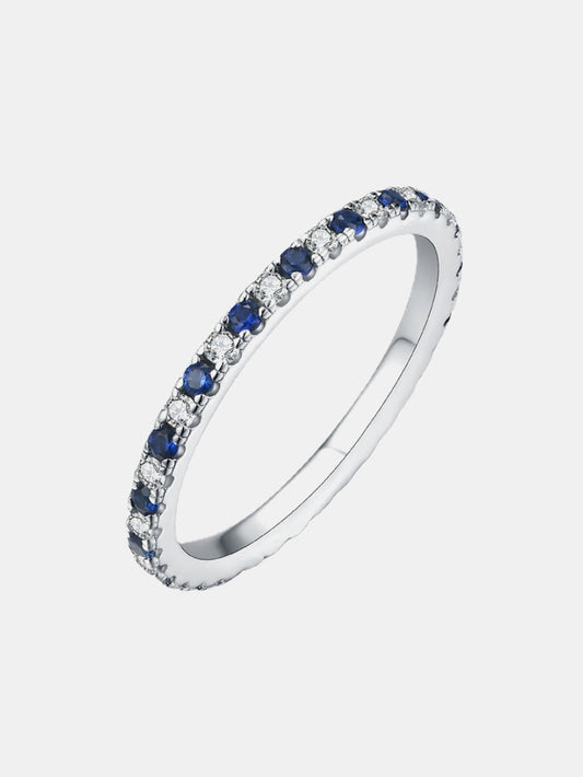 Moissanite Lab-Grown Sapphire Rings nicholesgifts