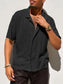 Men's Full Size Openwork Button Down Collared Neck Shirt Plus Size nicholesgifts