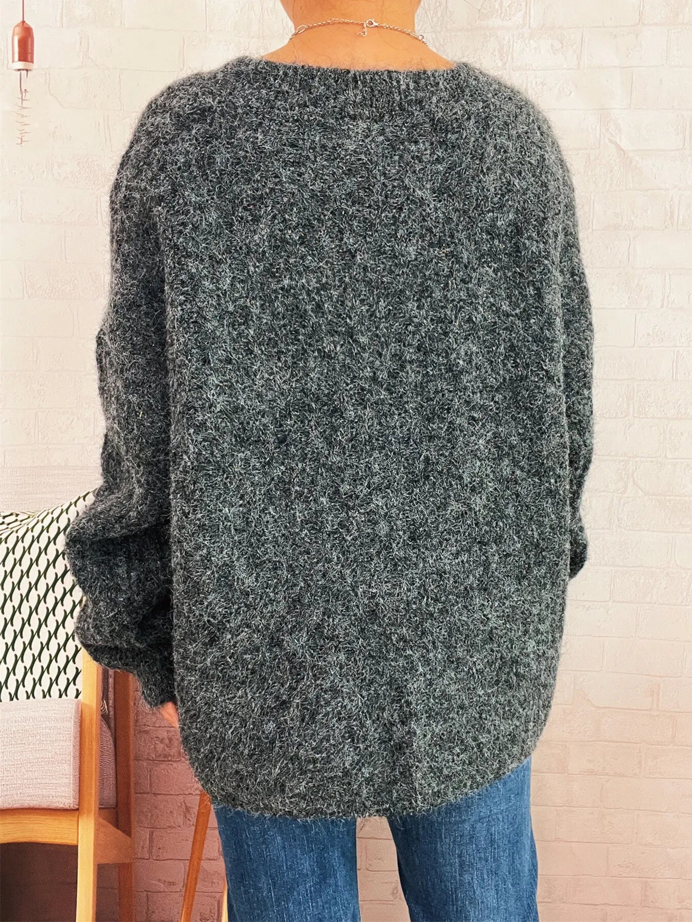 Cable Knit Button-Up Cardigan