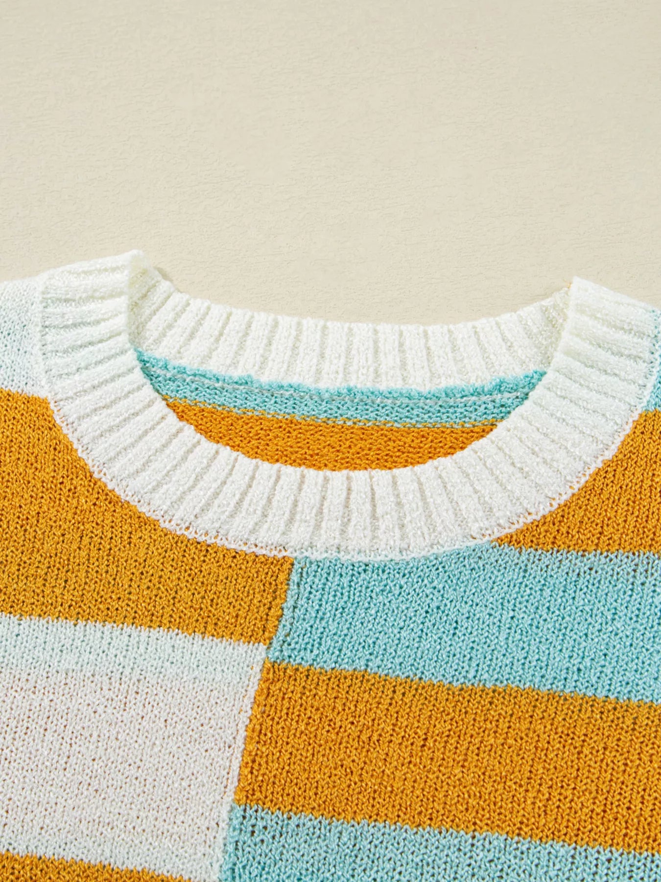 Color Block Striped Sweater