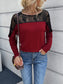 Ivy Lane Lace Long Sleeve Round Neck Tee nicholesgifts
