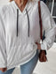 Full Size Drawstring Long Sleeve Hoodie Trendsi